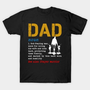 Christian Dad Definition Father's Day Dad Gift T-Shirt